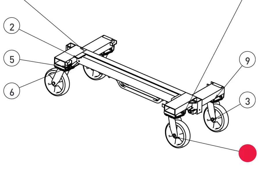 Intex Telpro Panel Lifter Wheel With Lock