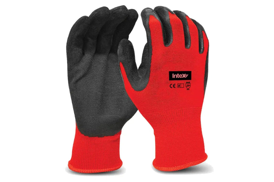 Nylon Crinkle Finish Latex Glove M