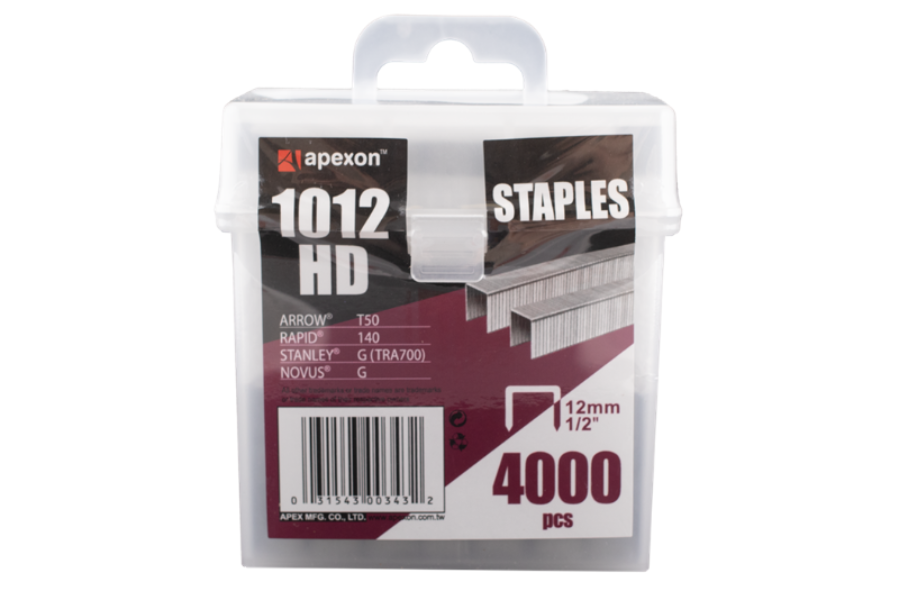 Apexon 12mm Staples - 4000pc