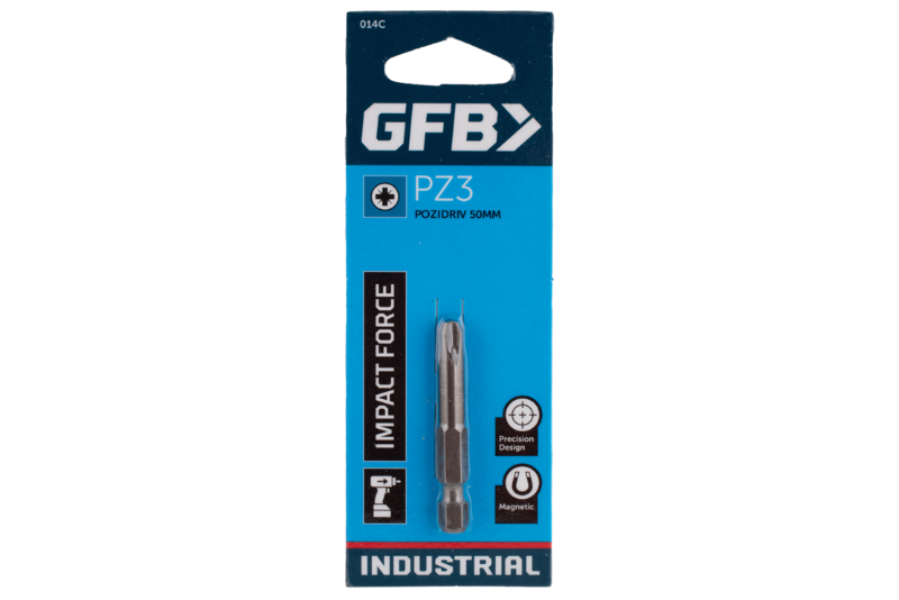 GFB Pozidriv Driver Bit (PZ3 x 50mm)