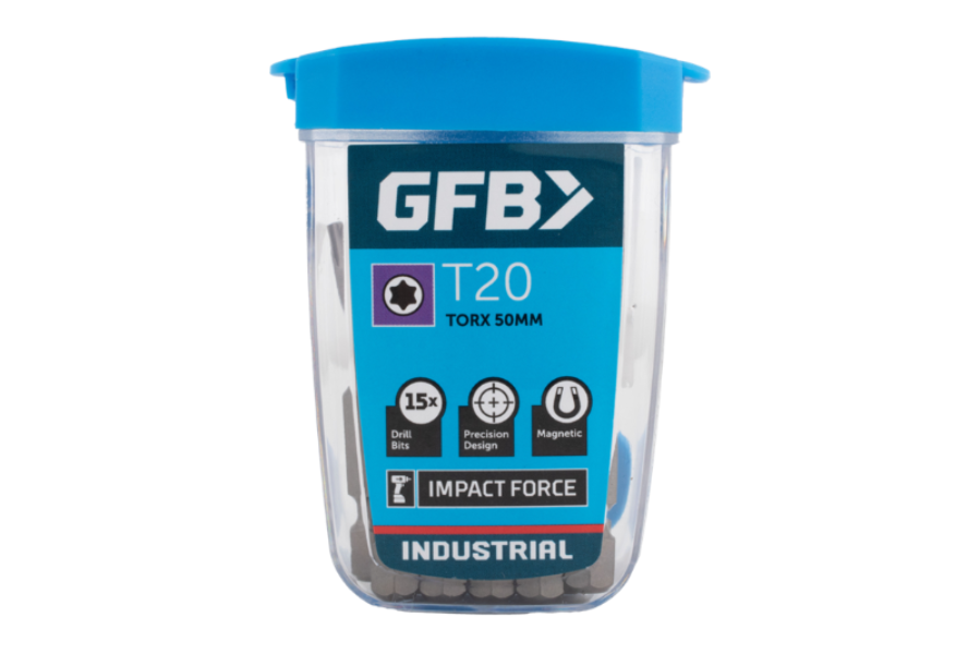 GFB Torx Driver Bit (T20 x 50mm) - 15 Pack