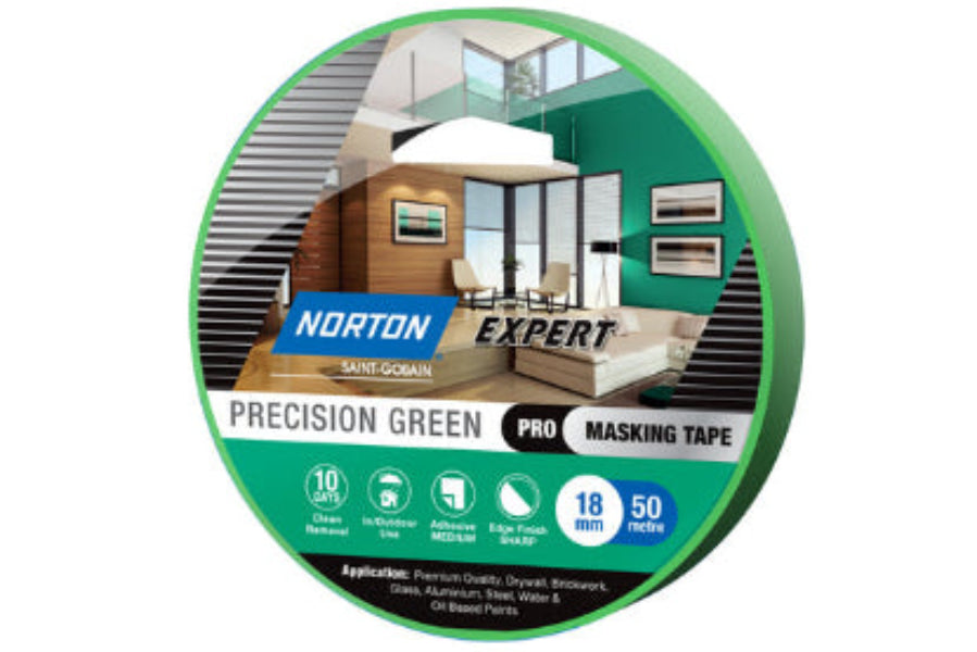 Norton 18mm Green Masking Tape