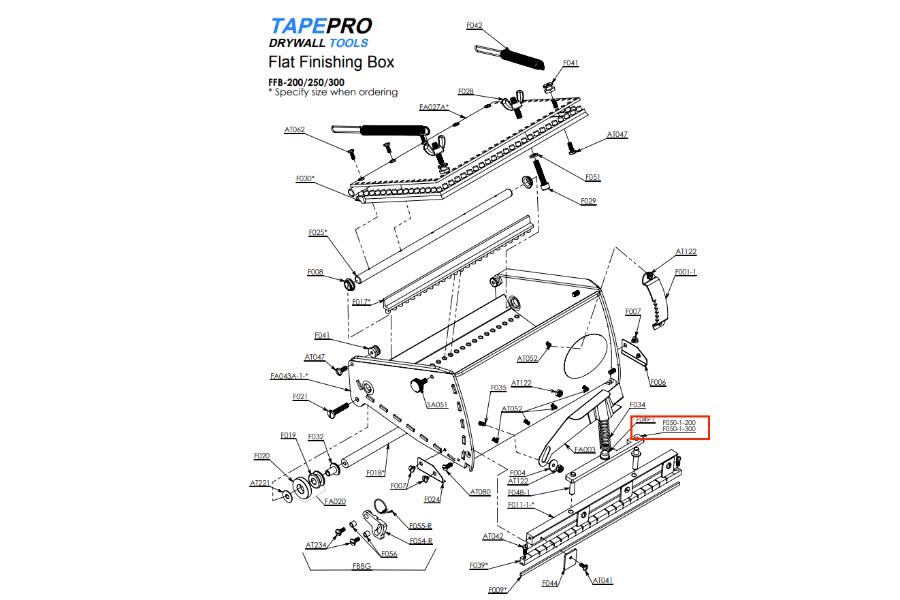 Tapepro Flat Box Equaliser Bar 200/250mm