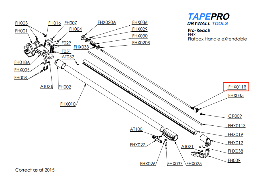 Tapepro Handle Connector Rod