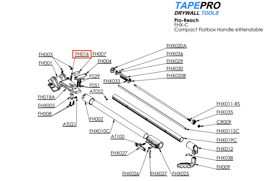 Tapepro Handle Screw 8-32 x 3/4 Oval Head