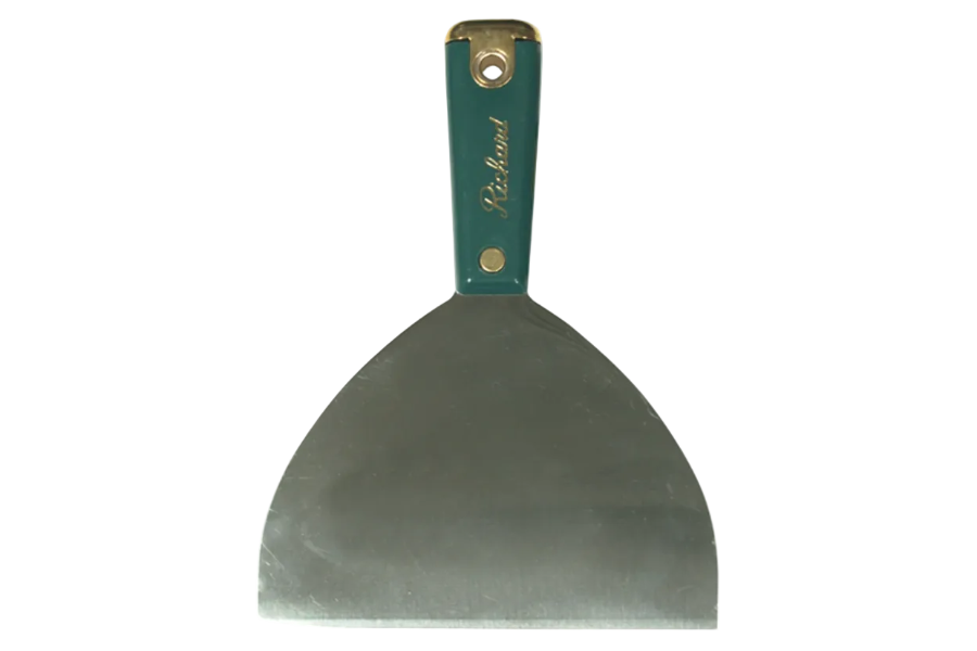 Richard Joint Knife S/S Green Handle Brass Cap 6"