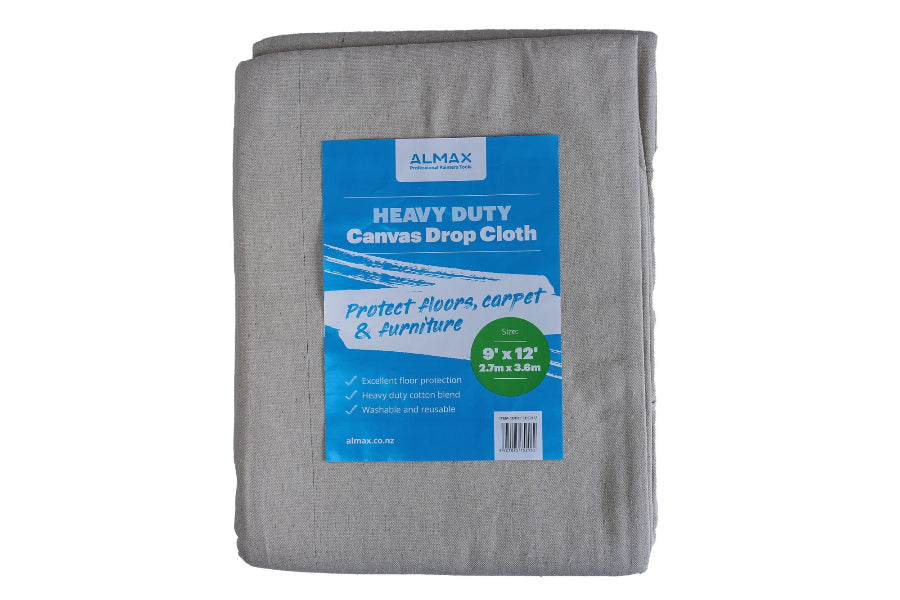 Almax Canvas Drop Cloth 9' x 12' Heavy Duty
