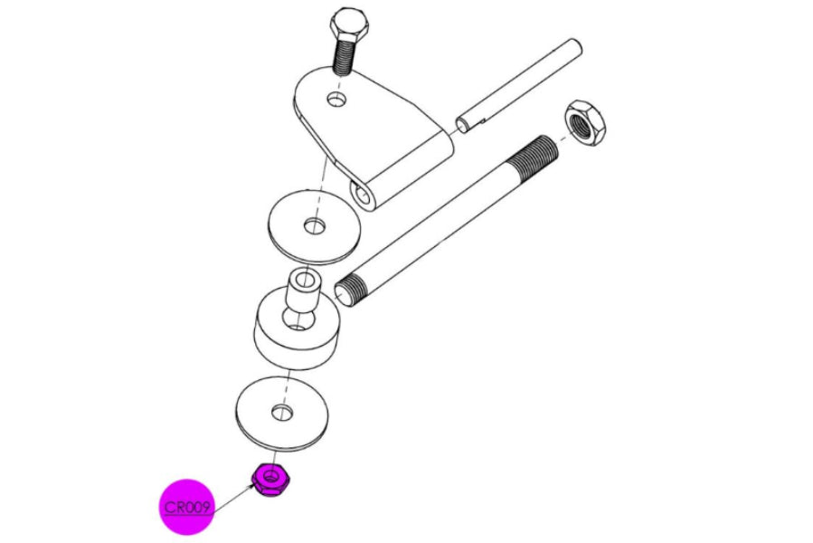 Tapepro Handle Nylock (1/4")