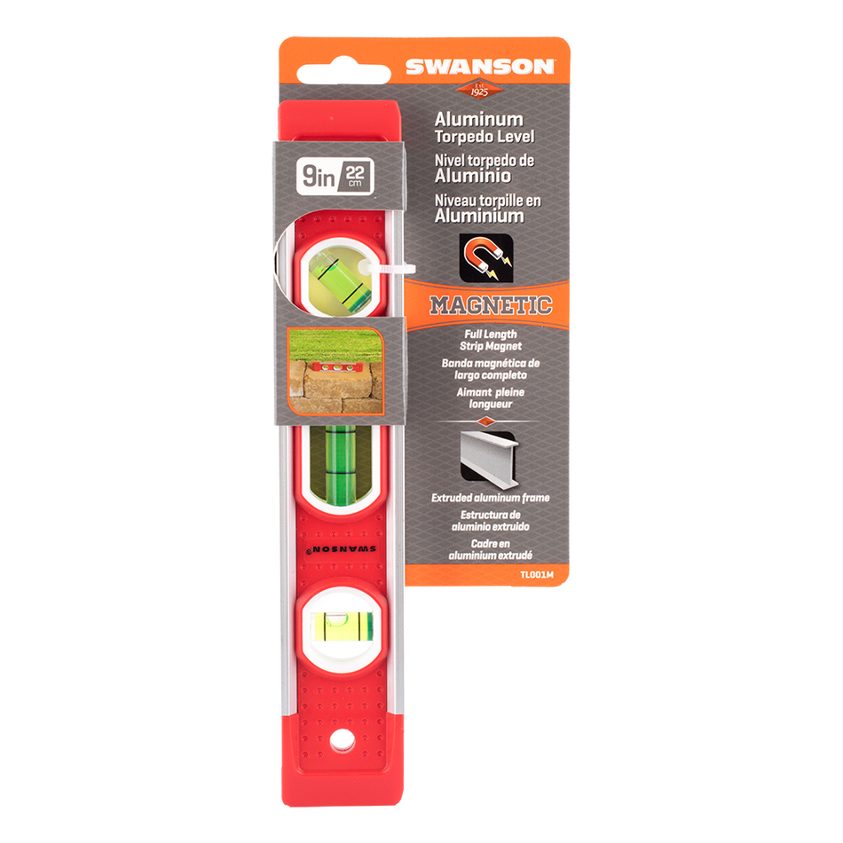 Swanson 225mm Magnetic Torpedo Level