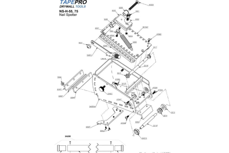 Tapepro Flat Box Spring Anchor Nut